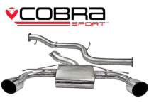 Ford Focus RS (Mk2) 08-11 Catback Sportavgassystem (Ej Ljuddämpat) Cobra Sport